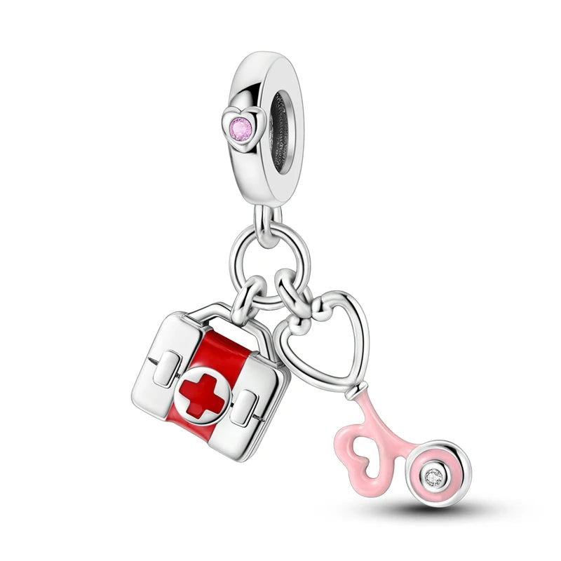 New 925 Sterling Silver Red Series Charm Bead | Original Pendant for Bracelets & Necklaces DIY Jewelry Gift for Women