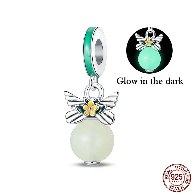 925 Sterling Silver Classic Purple Retro Heart Charm | Lotus Angel Beads for Bracelet & Necklace DIY Jewelry