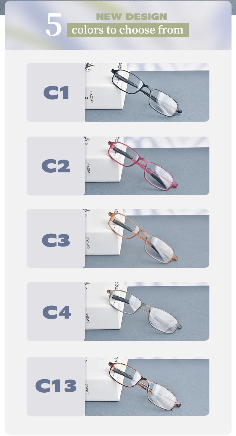 GUANHAO Unisex Reading Glasses 👓 Clear TR90 Frame – Presbyopia 1.0