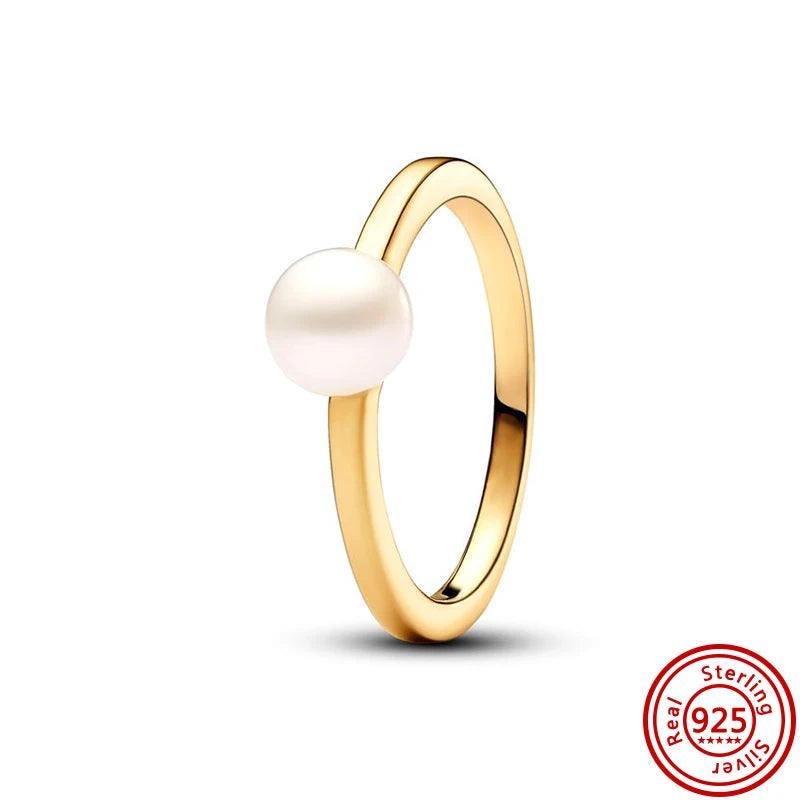 2025 925 Pure Silver Crown Sparkling Zircon Charm Ring for Women | Fashion Jewelry Anniversary Gift
