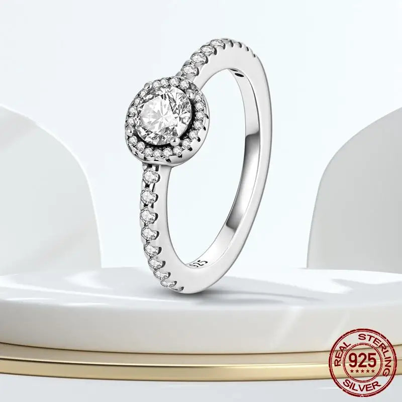 925 Sterling Silver Cross Ring for Women | Clear CZ Engagement & Wedding Band | Fine Jewelry Gift