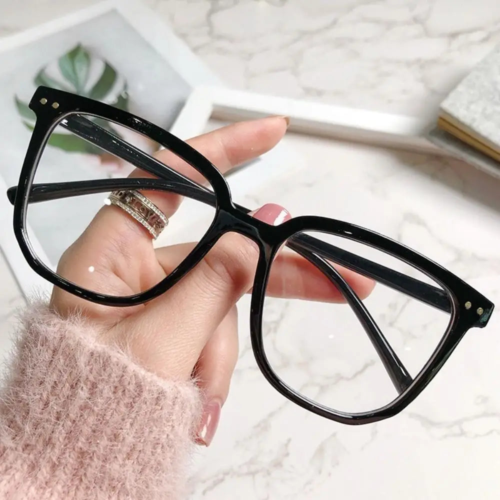 Large Square Frame Anti-Blue Light Glasses – Fashion Retro Computer Reading Eyeglasses for Men & Women | Optical Spectacle Eyewear