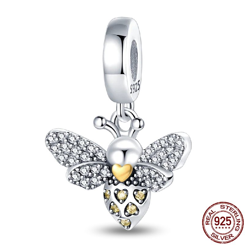 925 Sterling Silver Bee Series Charms | Fit Original Pandora Bracelet – DIY Women’s Jewelry Beads Hot Sale