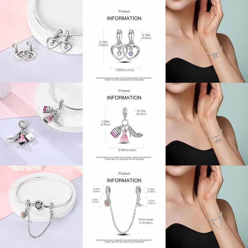 2025 Hot Elk, Dinosaur & Firefly Luminous Dangle Charm Beads | 925 Sterling Silver DIY Bracelet