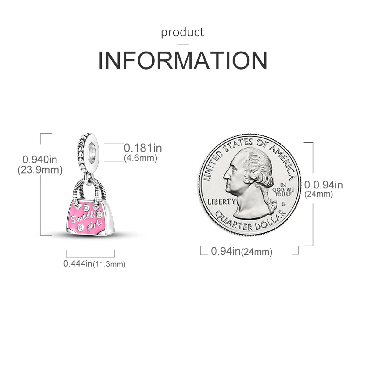 S925 Silver Heart Love Mom Infinity Charm | Dangle Bead Fit Bracelet Jewelry Mother’s Day Gift