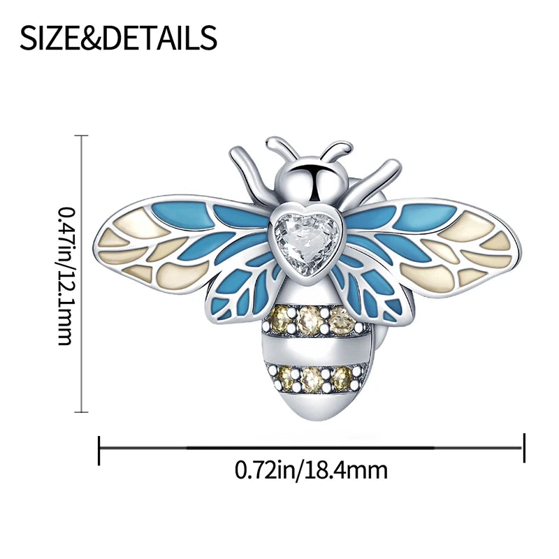 925 Sterling Silver Bee Series Charms | Fit Original Pandora Bracelet – DIY Women’s Jewelry Beads Hot Sale