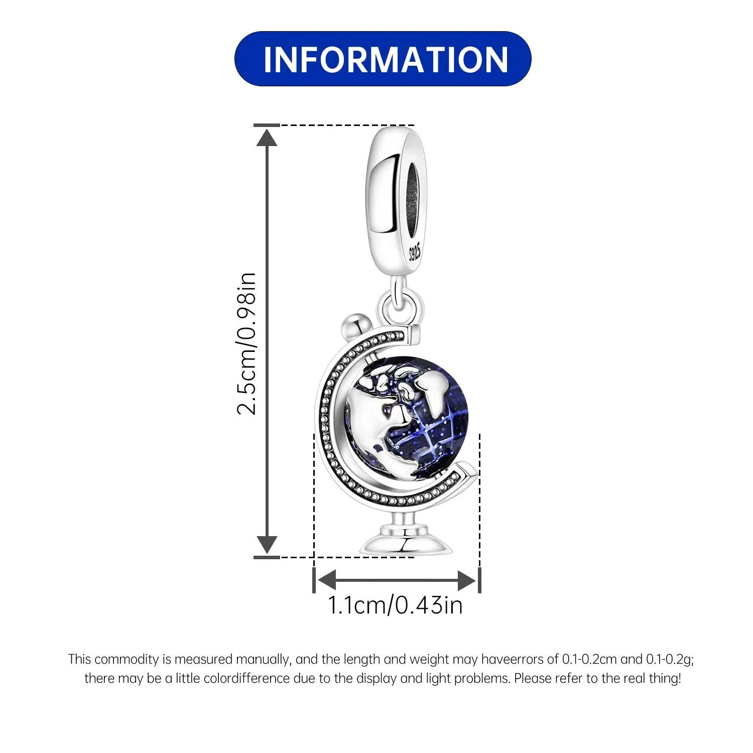 925 Sterling Silver Golden London Big Ben Charm Pendant | Travel Series Bead for Women DIY Bracelet Jewelry Gift