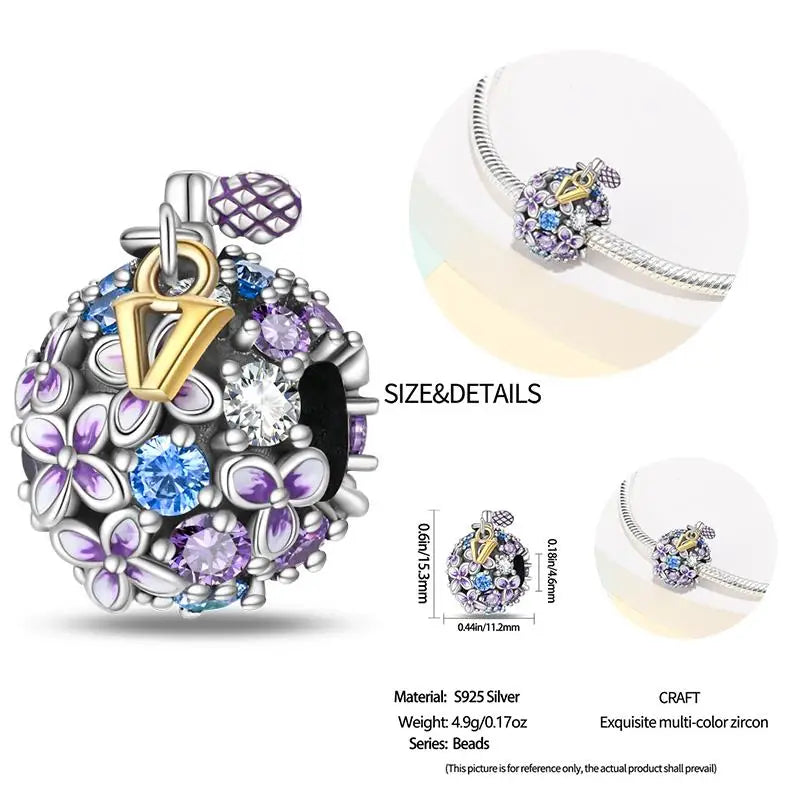 925 Sterling Silver Flying Bird & Butterfly Safety Chain Charm Beads for Original 3mm Bracelet – DIY Jewelry Gift