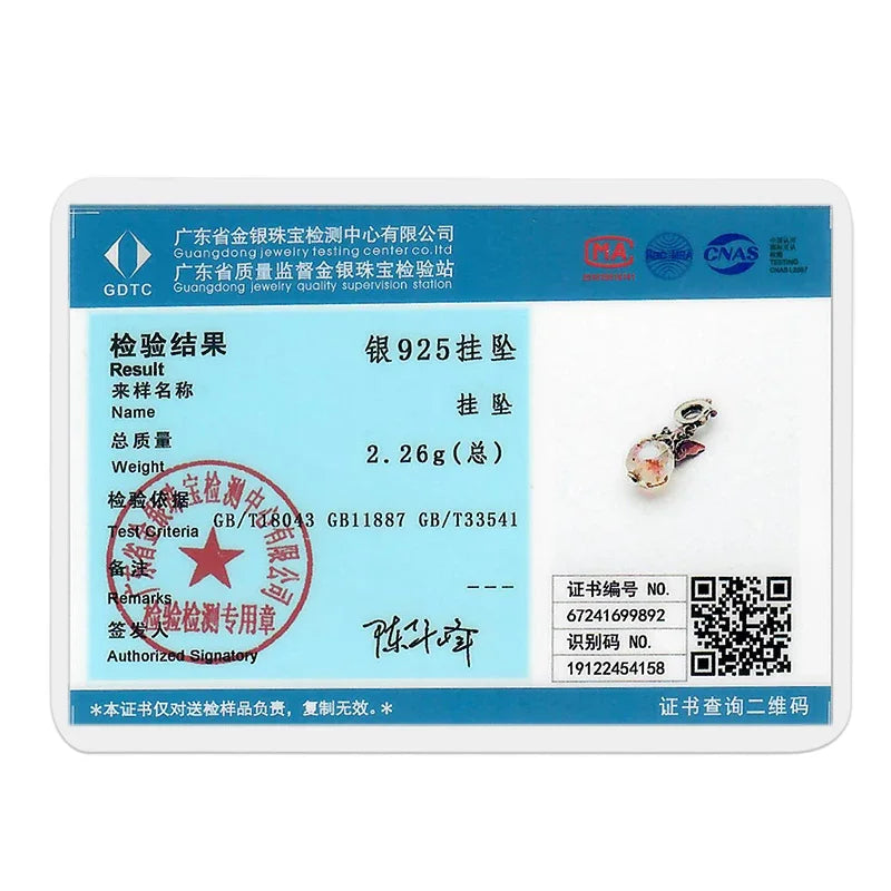 925 Sterling Silver Luminous Fairy Cat Owl Dragon Glass Charm | Original Design Bead for Bracelet DIY Jewelry