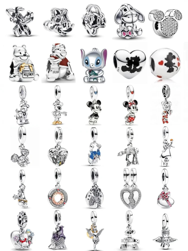 New 925 Silver Elephant, Bear, Angel & Dog Beads | Pendant for European Original Bracelets DIY Exquisite Jewelry