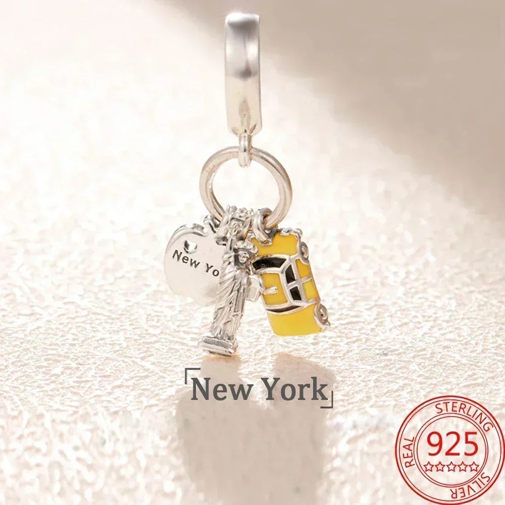 2025 Hot Sale 925 Sterling Silver CZ Pave Mother’s Embrace Dangle Charm | Fit Original Pandora Bracelet DIY Jewelry