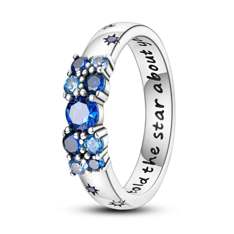 925 Sterling Silver Eternal Love Dewdrop Firefly Glow-in-the-Dark Ring for Women | Fashion Engagement & Wedding Jewelry