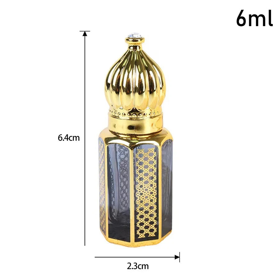 10PCS 3/6/12ML Essential Oil Roller Bottles – Empty Mini Perfume Glass Bottles | Refillable Massage Roller Perfume Dispenser