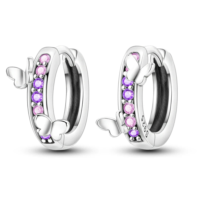 Pandora Style 925 Sterling Silver Irregular Star Earrings | European Fashion Jewelry Gift