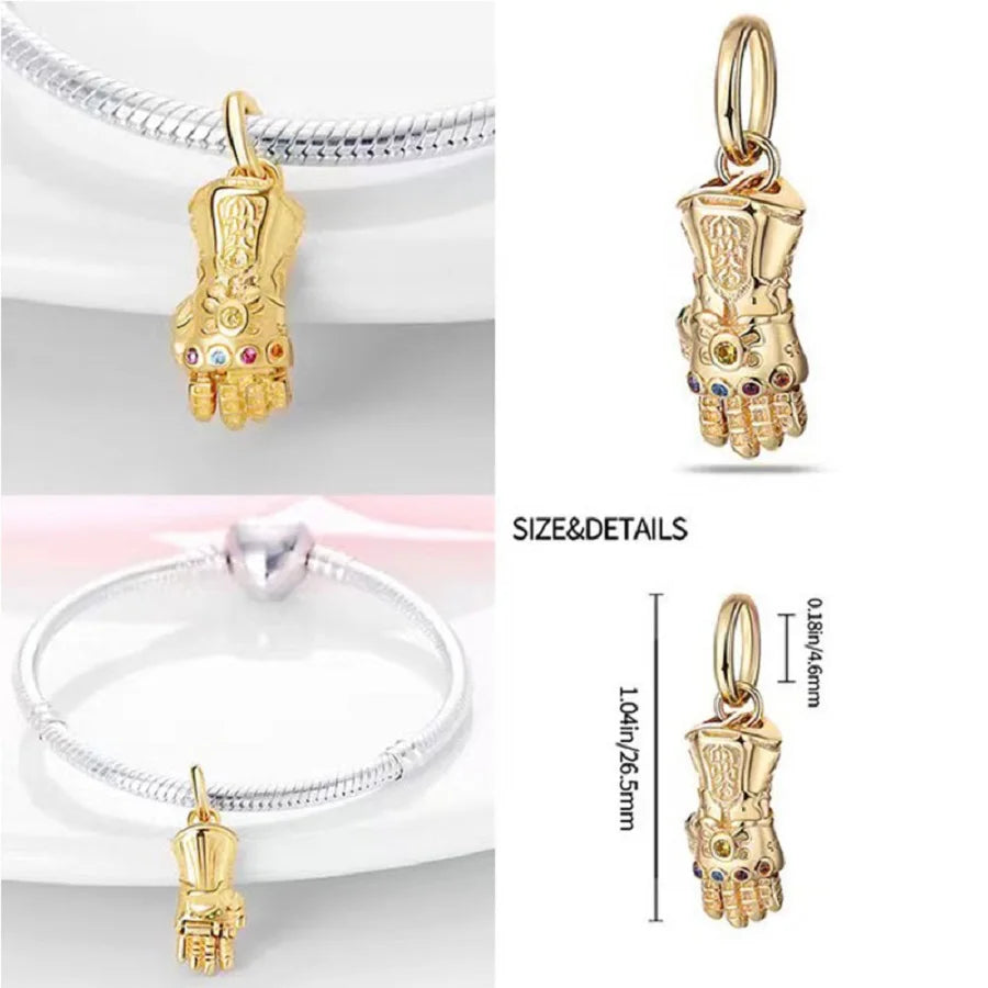 2025 S925 Sterling Silver Spider Man Crown Snake Bone Bracelet | Fashion DIY Jewelry Gift for Women