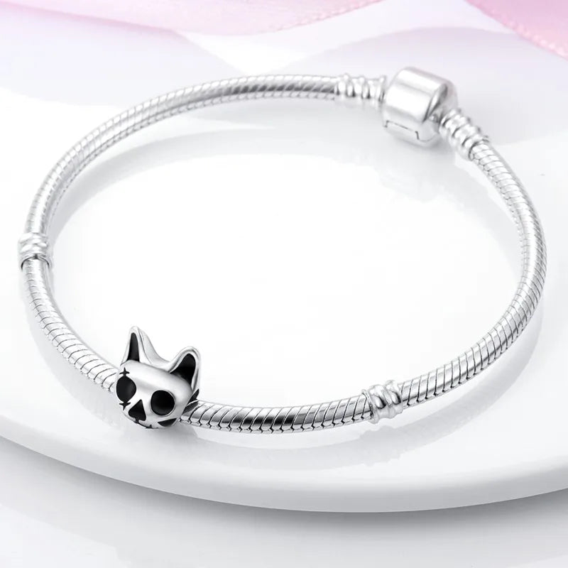 Cat Collection 925 Sterling Silver Charms Bead | Persian Bell & Multifarious Cat Dangle Fit Pandora Bracelet Necklace DIY Jewelry