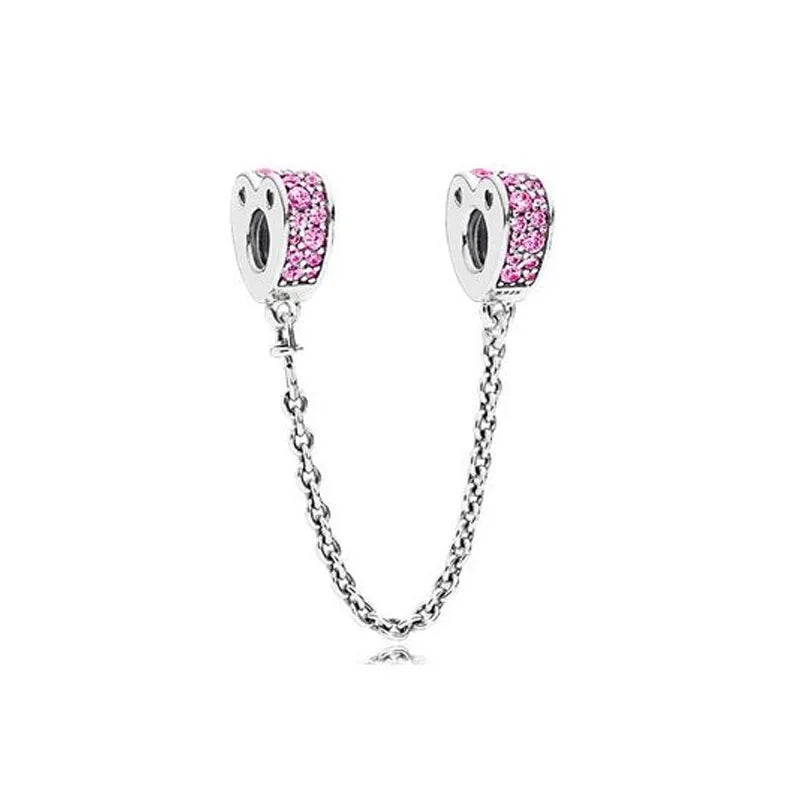 925 Sterling Silver Butterfly, Moon & Life Tree Safety Chain | Fits Original Bracelet DIY Jewelry Accessory