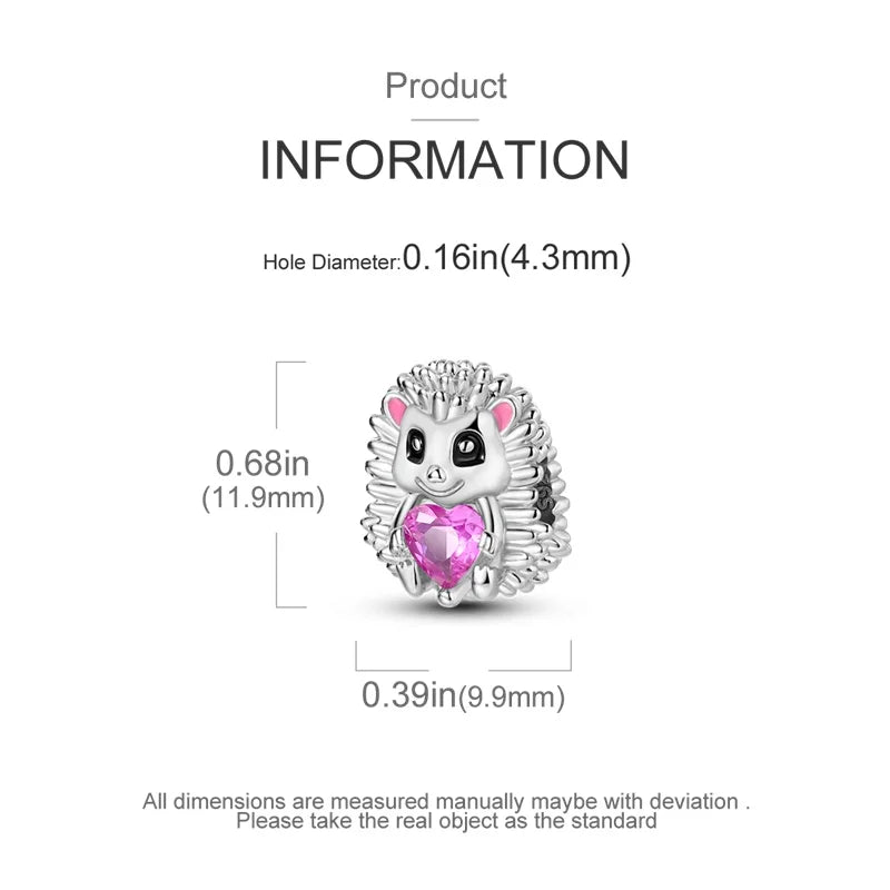 Cute Pet Kitten Puppy Sheep Charms | Fit 925 Original Pandora Bracelets | Colorful Zircon Beads DIY Jewelry Gift