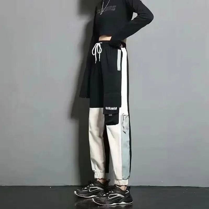 2024 Women’s Black Work Pants | Slimming Elastic Ankle-Length Sports Pants | Spring & Autumn Trendy Pants