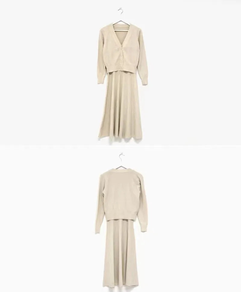 Autumn Winter New Slim Fit Strap Dress – Casual Versatile Long Sleeve Maxi Skirt | Elegant Polyester Fiber Outerwear Dress