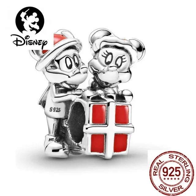 925 Silver DIY Beads & Charms | Mickey, Minnie, Princess, Pumpkin, Stitch, Spiderman Marvel for Bracelets