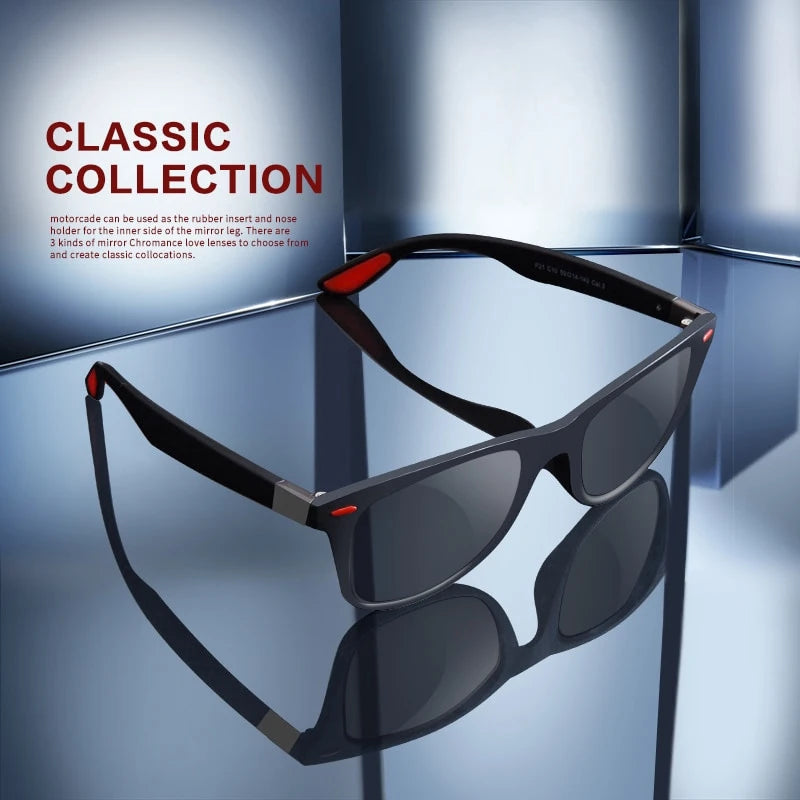 Night Vision Glasses PC Frame Polarized Sunglasses Men – Day & Night Driving Outdoor Sport Goggles