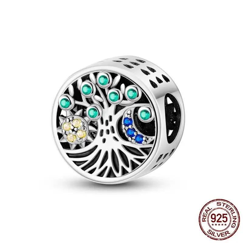 Hot Sale 925 Sterling Silver Moments Keychain Charm | Fit Original Bracelet Beads Women’s Elegant Jewelry Gift