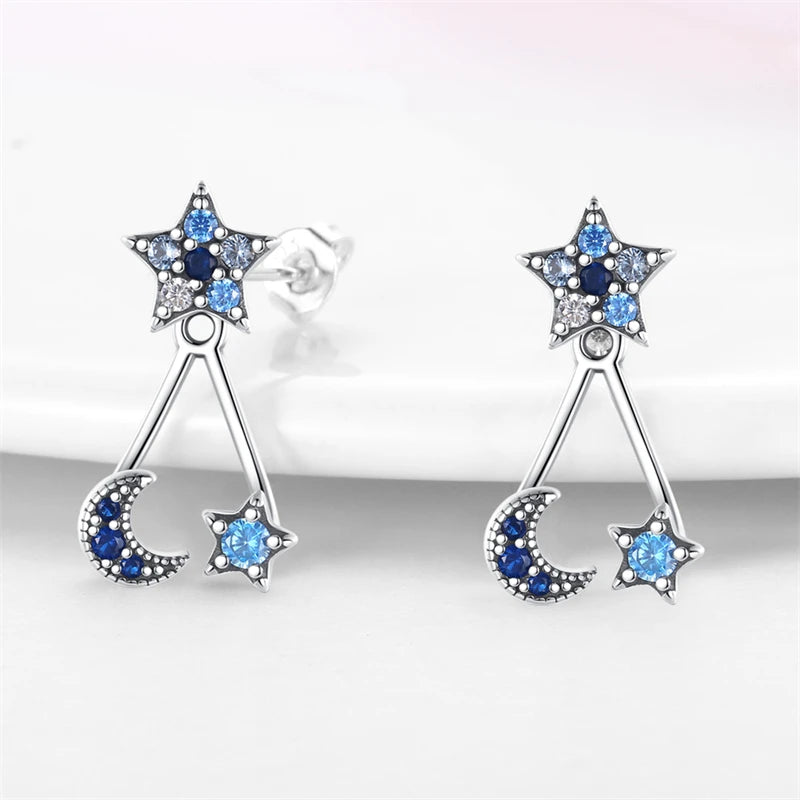 925 Sterling Silver Glowing Starfish & Shell Earrings | Fashion Jewelry for Women