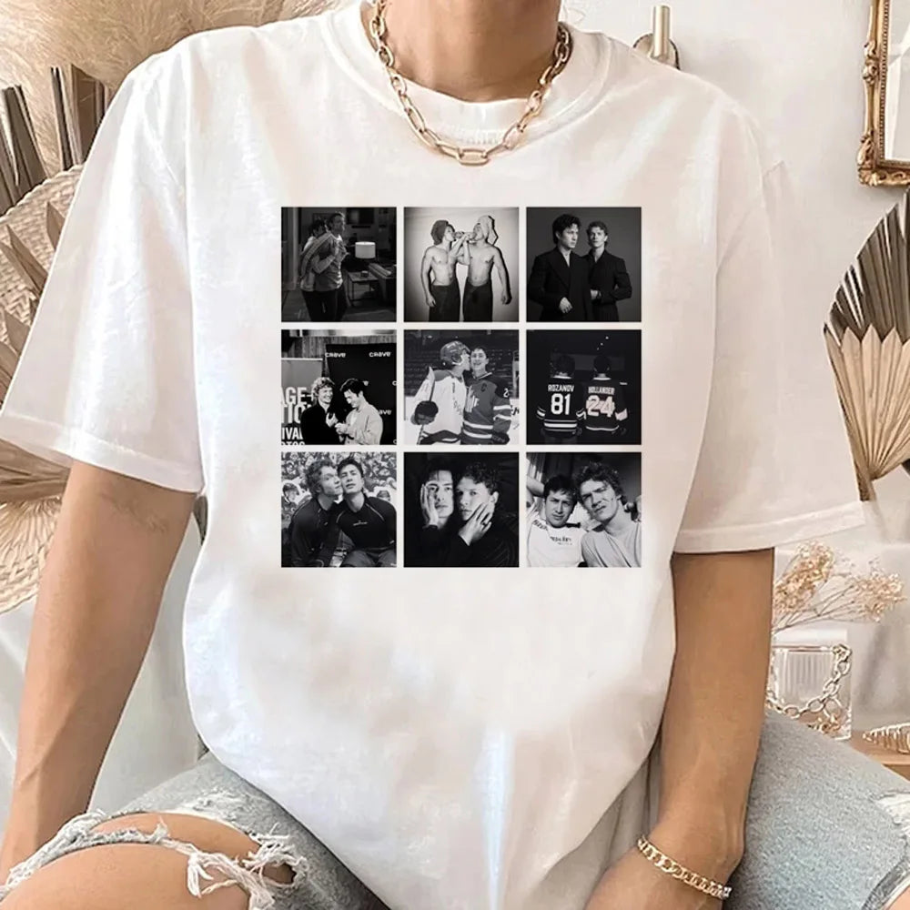 Hot Heated Rivalry T-Shirt 🔥 Women Cartoon Graphic Y2K Streetwear Top ✨