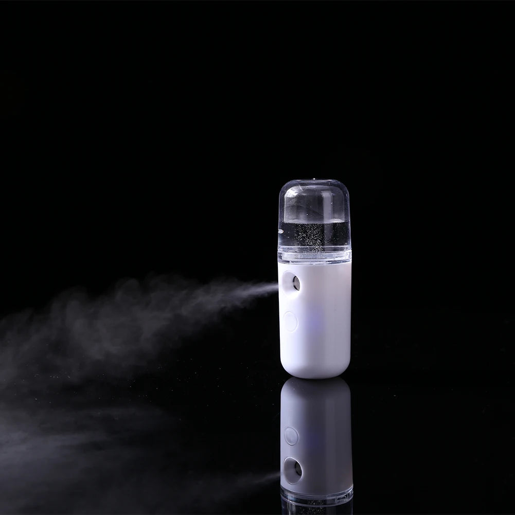 Mini Nano Mister 30ml Cool Mist Facial Steamer | Portable Hydrating Sprayer for Skin Care & Makeup