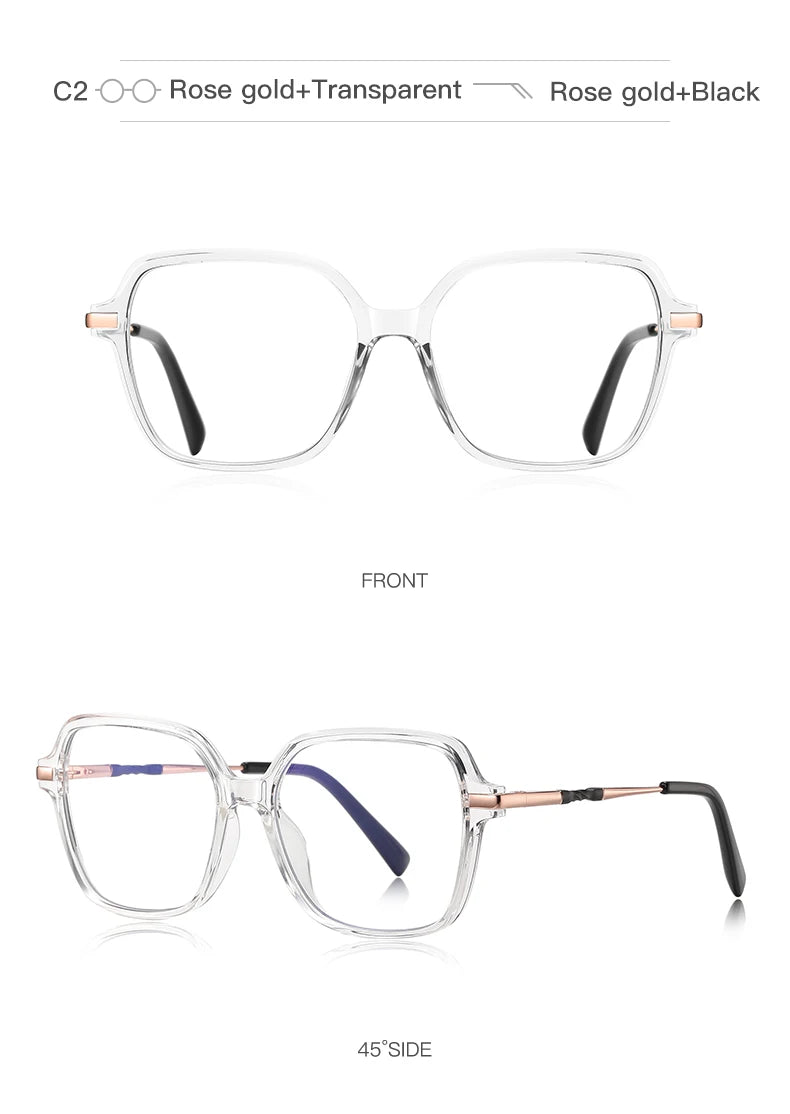 VICKY Square Frame Glasses 👓 Women’s Anti-Blue Light Prescription PFD2211