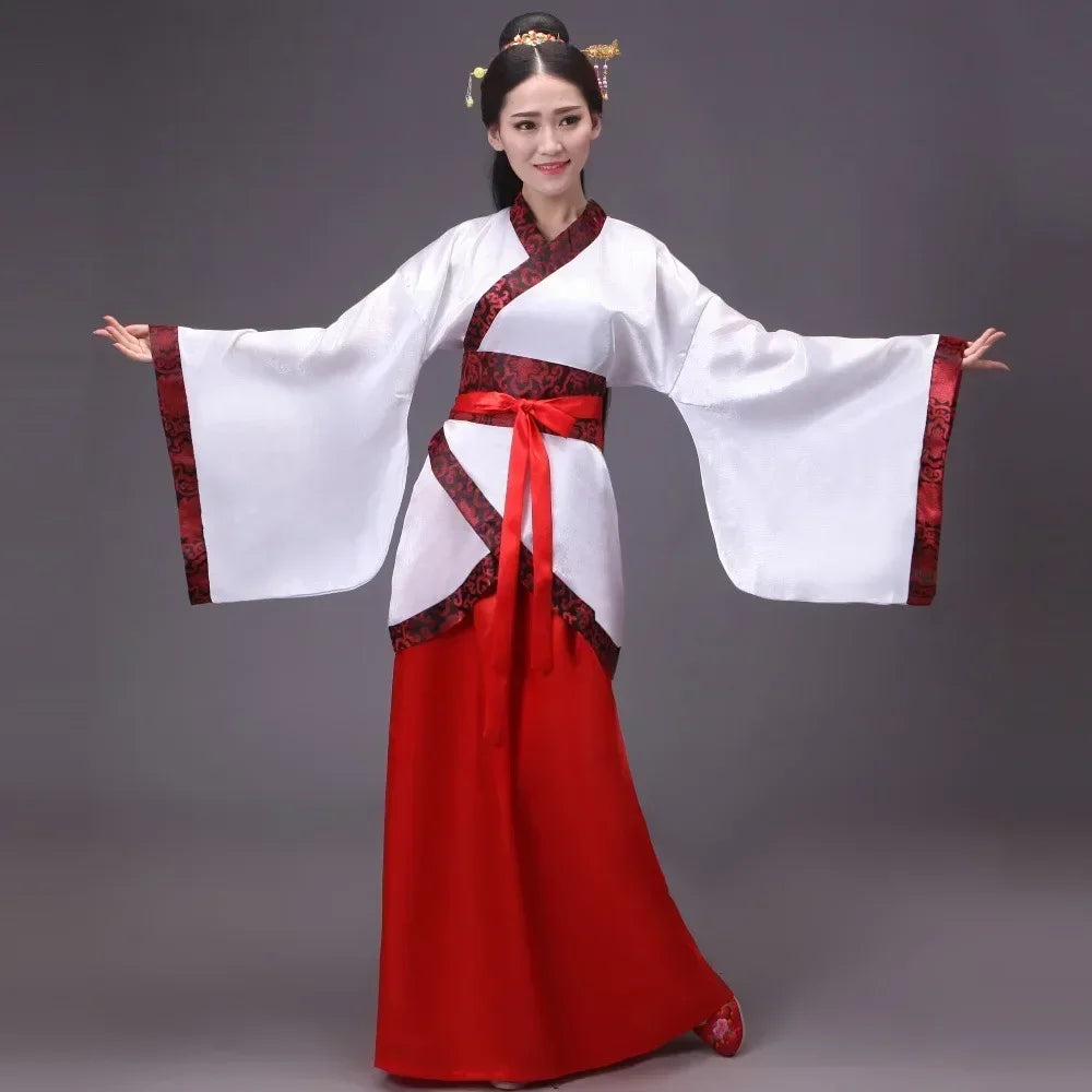 Vintage Women’s Top & Skirt 2-Piece Set – Princess Hanfu Costume Cosplay Elegant Traditional Chinese Clothing 👘✨