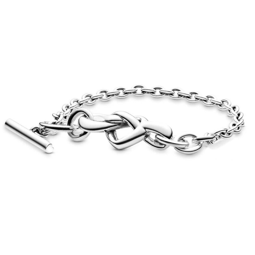 925 Sterling Silver Heart Star Infinity Charm Bracelet | Women’s Jewelry