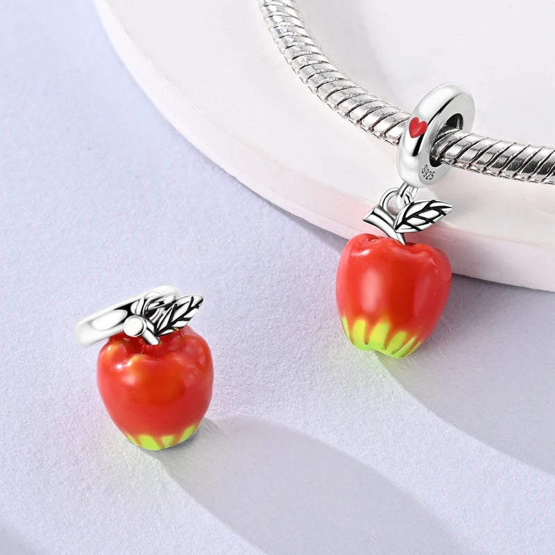 Original 925 Sterling Silver Charms – Mushroom, Unicorn, Wings & Pearl Beads for Women