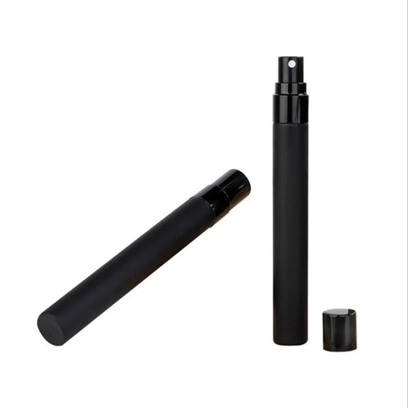 5PCS 5ml/10ml Portable Black Perfume Bottles – Empty Glass Cosmetic Sample Test Tubes | Travel Mini Refillable Fragrance Containers