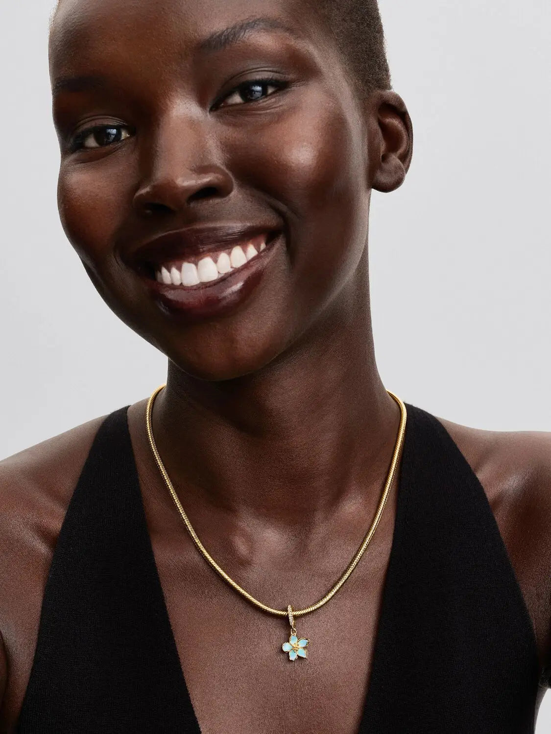 925 Sterling Silver Gold & Silver Cherry Blossom Bead Pendant | Fits Original Charm Bracelets | Sweet DIY Jewelry for Women