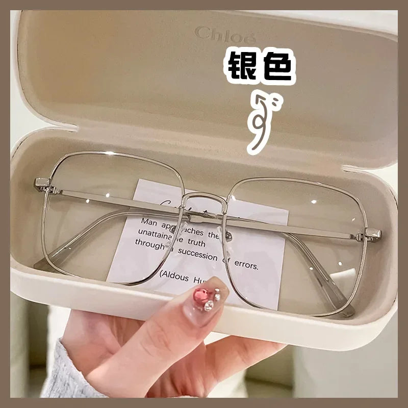 Square Metal Frame Anti Blue Light Computer Glasses – Unisex Optical Spectacles for Women & Men | Transparent Lenses Очки Прозрачные