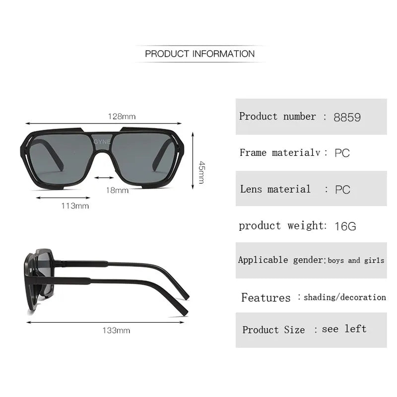New Fashion Children’s Sunglasses – Boys & Girls Vintage Black Sun Glasses | Kids UV400 Goggles Eyewear Gafas de Sol