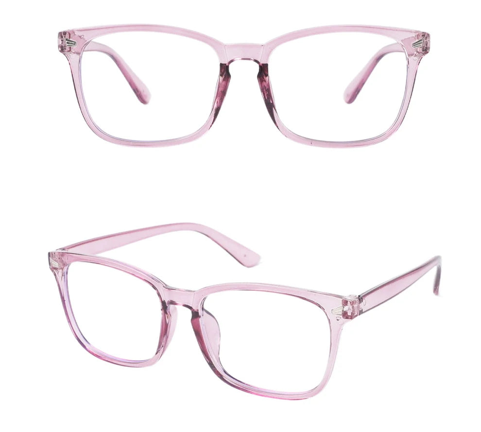 Blue Light Blocking Glasses – Square Nerd Frame Eyeglasses for Computer & Gaming | Anti Blue Ray Glasses