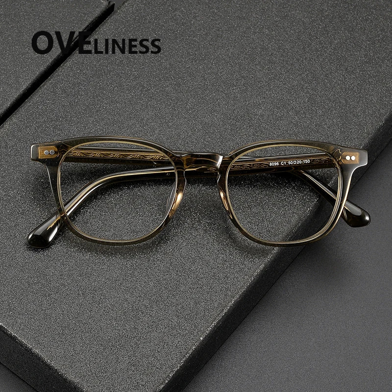 2025 Vintage Round Acetate Glasses 👓 Unisex High-Quality Eyewear