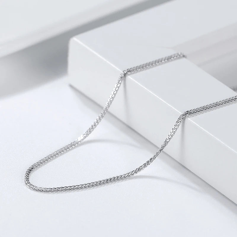 ORSA JEWELS Genuine 925 Sterling Silver Chopin Chain Necklace | Minimalist Unisex Chain 40–60cm SC53