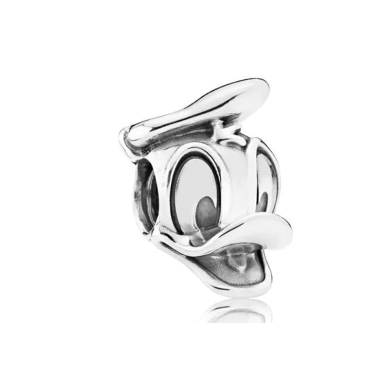 New Miniso 925 Sterling Silver Minnie Mickey Donald Duck Charm Beads | Fit Original Bracelet Necklace DIY Jewelry Gift for Women