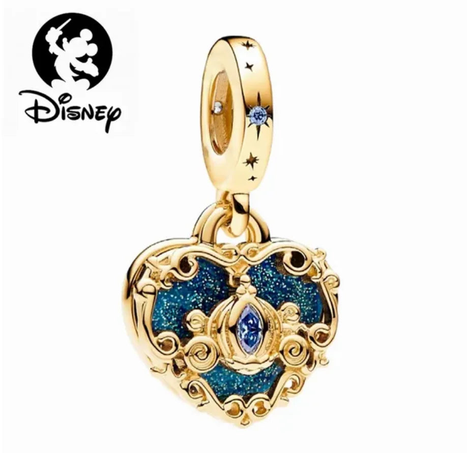 925 Silver DIY Beads & Charms | Mickey, Minnie, Princess, Pumpkin, Stitch, Spiderman Marvel for Bracelets