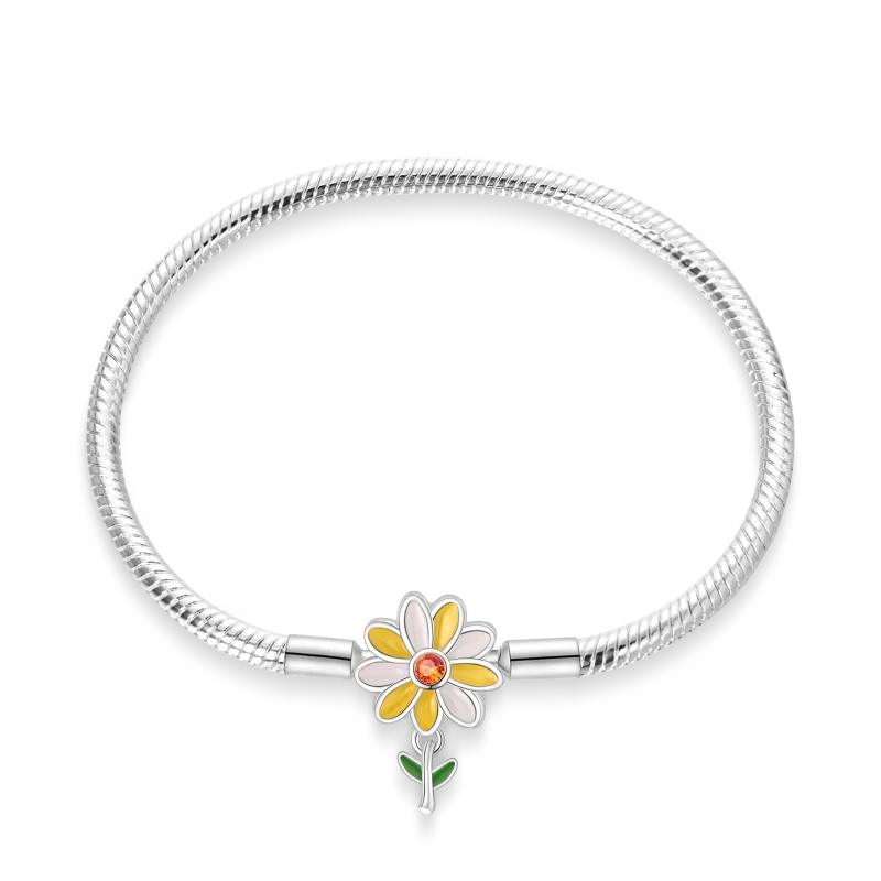 S925 Sterling Silver Snake Bone Chain Bracelet | Pandora Fit DIY Jewelry