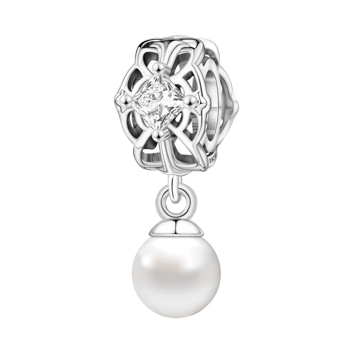 925 Sterling Silver Jesus Religious Symbol Charm Bead | Faith Pendant for Original Bracelet DIY Jewelry Gift