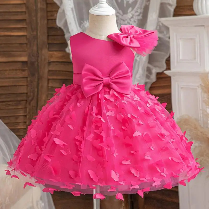 Hello Kitty Girl Butterfly Princess Dress – Birthday Party Outfit, Christmas & New Year Children Gift