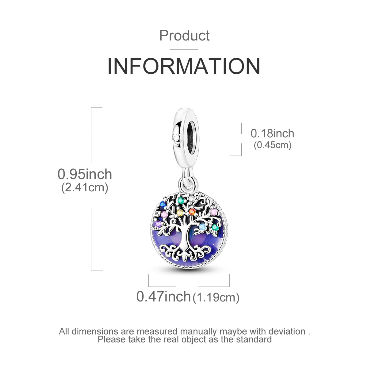 925 Sterling Silver Mother Daughter Love Embrace Pendant Charm | Heart Shaped Bracelet Bead DIY Fine Jewelry Gift