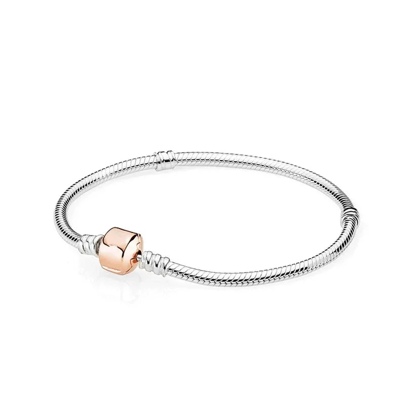 2025 High Quality Heart-shaped Stars Moon Crown Bracelet Charm | 925 Silver Pendant Bead for Women DIY Jewelry Gift