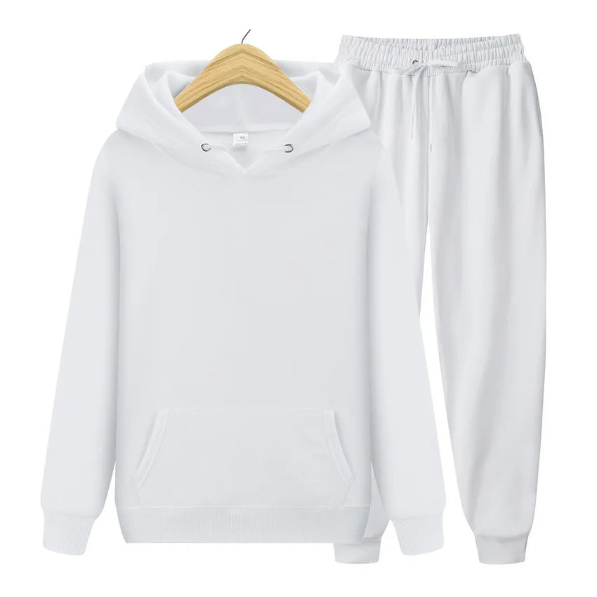 Women’s Hoodie & Pants Set 🍂 Autumn Winter Solid Color Pullover Suit ✨