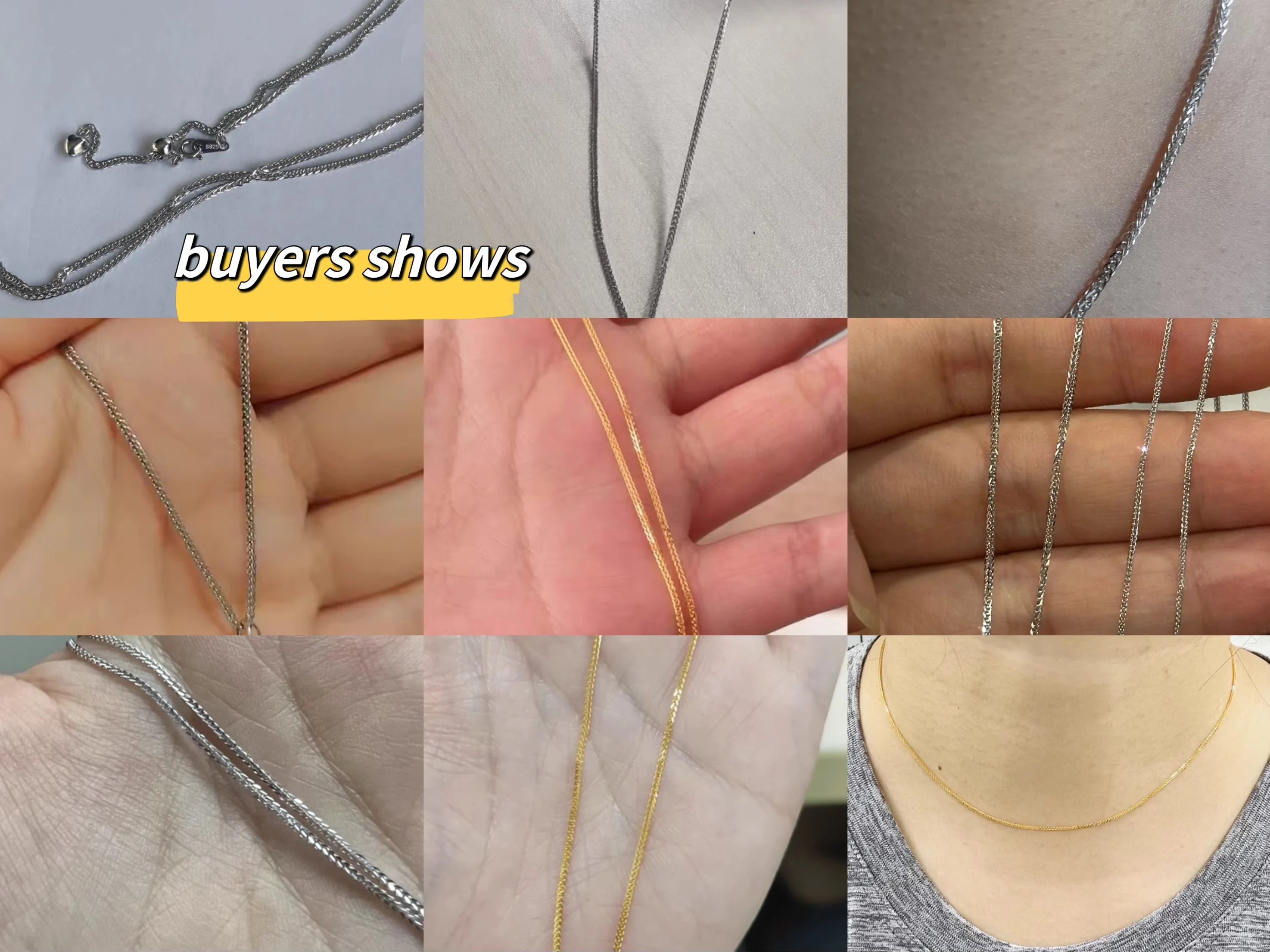 ORSA JEWELS Genuine 925 Sterling Silver Chopin Chain Necklace | Minimalist Unisex Chain 40–60cm SC53